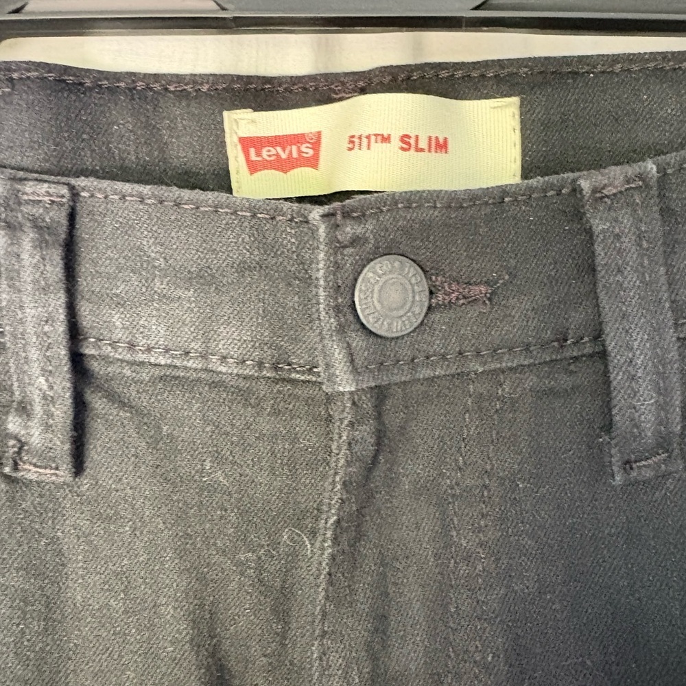 NWOT Levi's Boys Dark Gray Straight Jeans - Picture 2 of 6